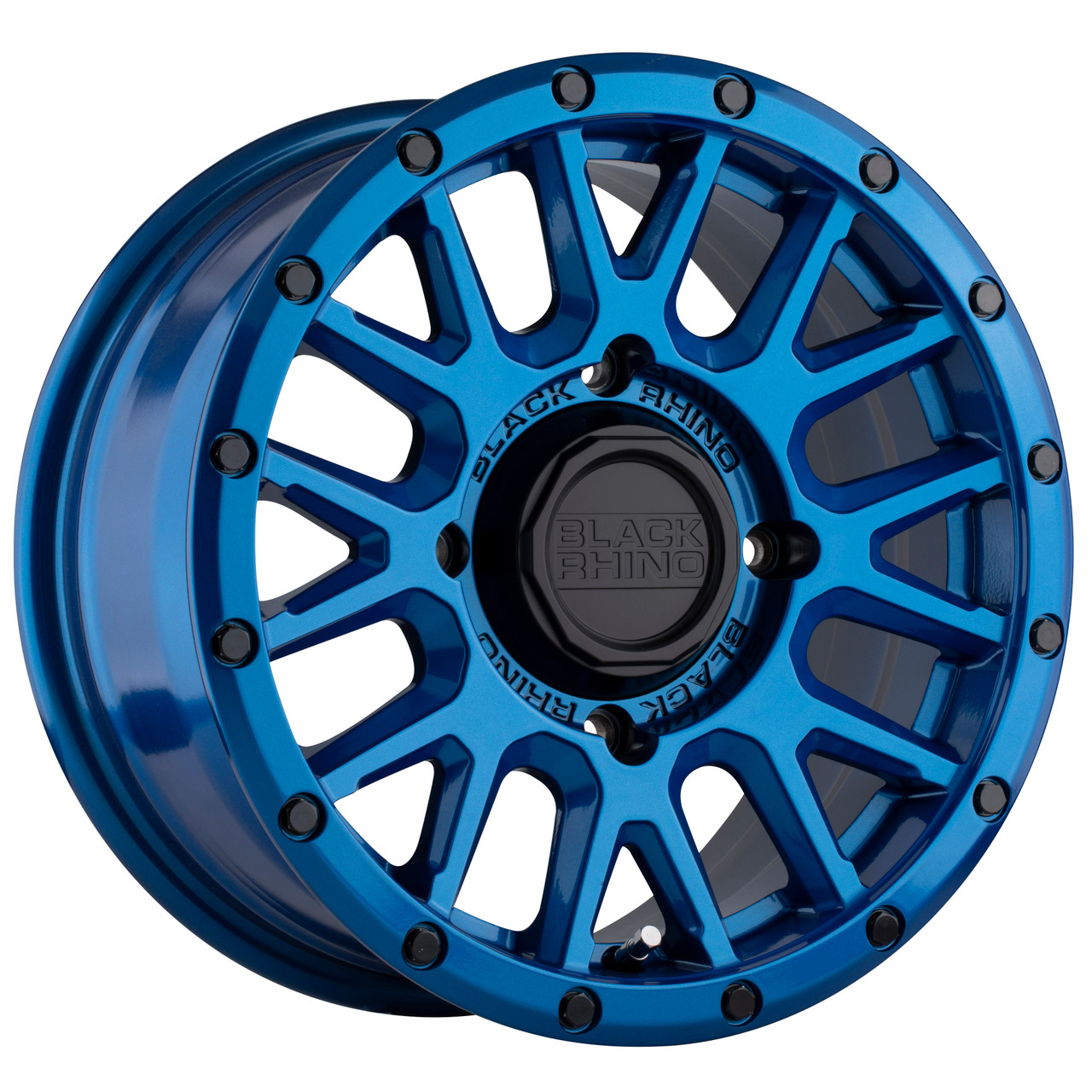 15" Black Rhino La Paz UTV 15x7 Blue Black Bolts 4x156 Wheel 51mm Rim