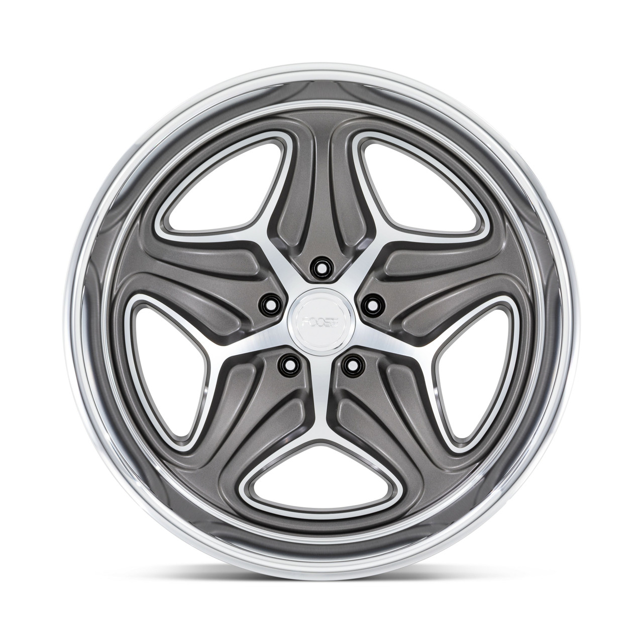 Set 4 22" Foose F172 Merlot 22x10.5 5x4.75 Anthracite Machined Wheels 6mm Rims