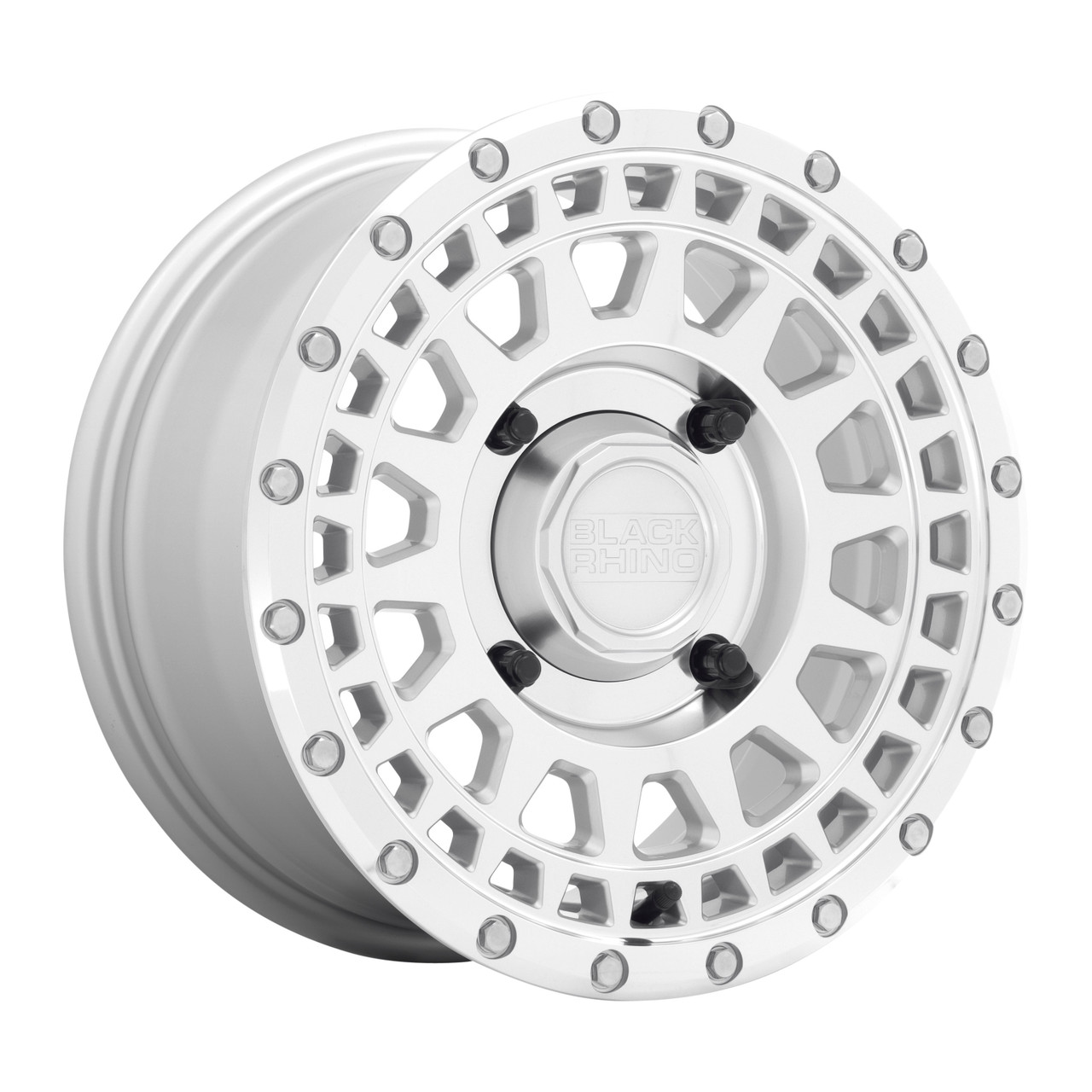 Set 4 Black Rhino Powersports Parker 15x7 4x156 Silver Mirror Wheels 15" 51mm Set 4 Black Rhino Powersports Parker 15x7 4x156 Silver Mirror Wheels 15" 51mm