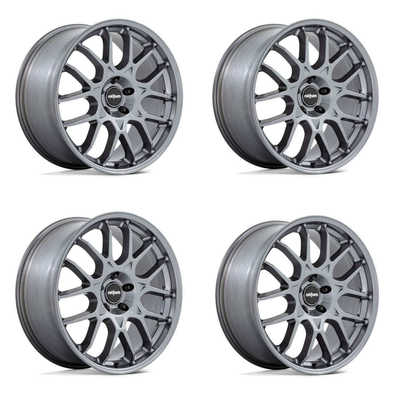 Set 4 Rotiform R196 Zws 22x10 5x120 Gloss Anthracite Wheels 22" 30mm Rims Set 4 Rotiform R196 Zws 22x10 5x120 Gloss Anthracite Wheels 22" 30mm Rims