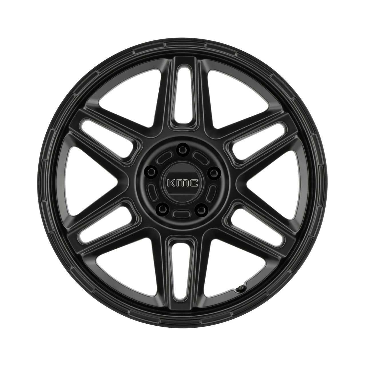 Set 4 KMC KM716 Nomad 17x8 5x4.25 Satin Black Wheels 17" 38mm Rims