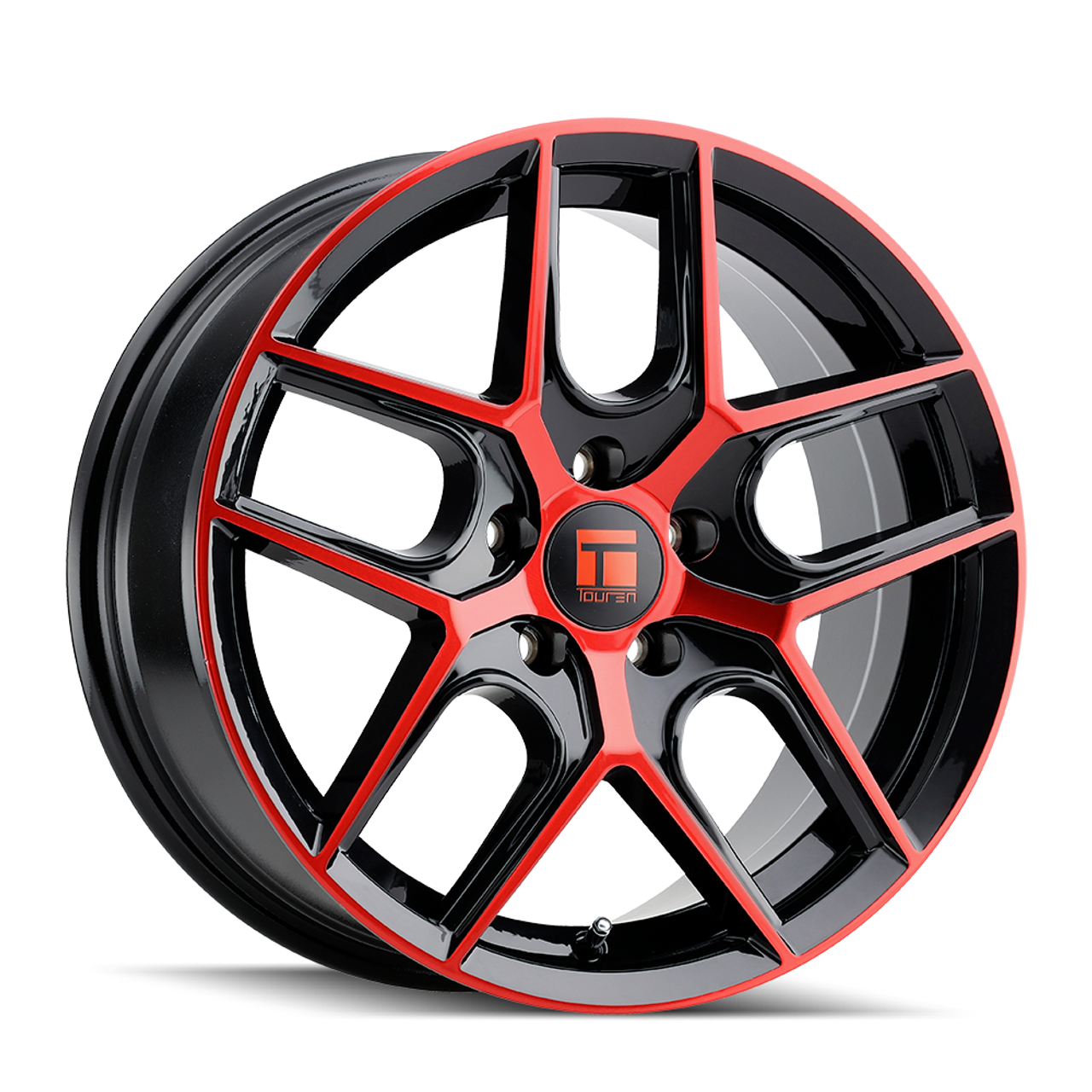 17" Touren Tr79 17x8 Gloss Black W  Red Tinted Face 5x120 Wheel 35mm Rim 17" Touren Tr79 17x8 Gloss Black W  Red Tinted Face 5x120 Wheel 35mm Rim