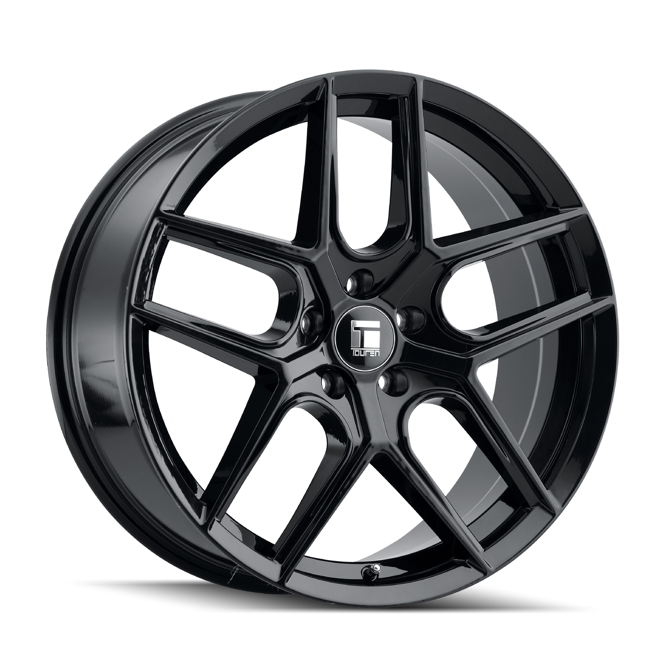 20" Touren TR79 20x9 Gloss Black 5x5 Wheel 35mm For Jeep Truck Rim