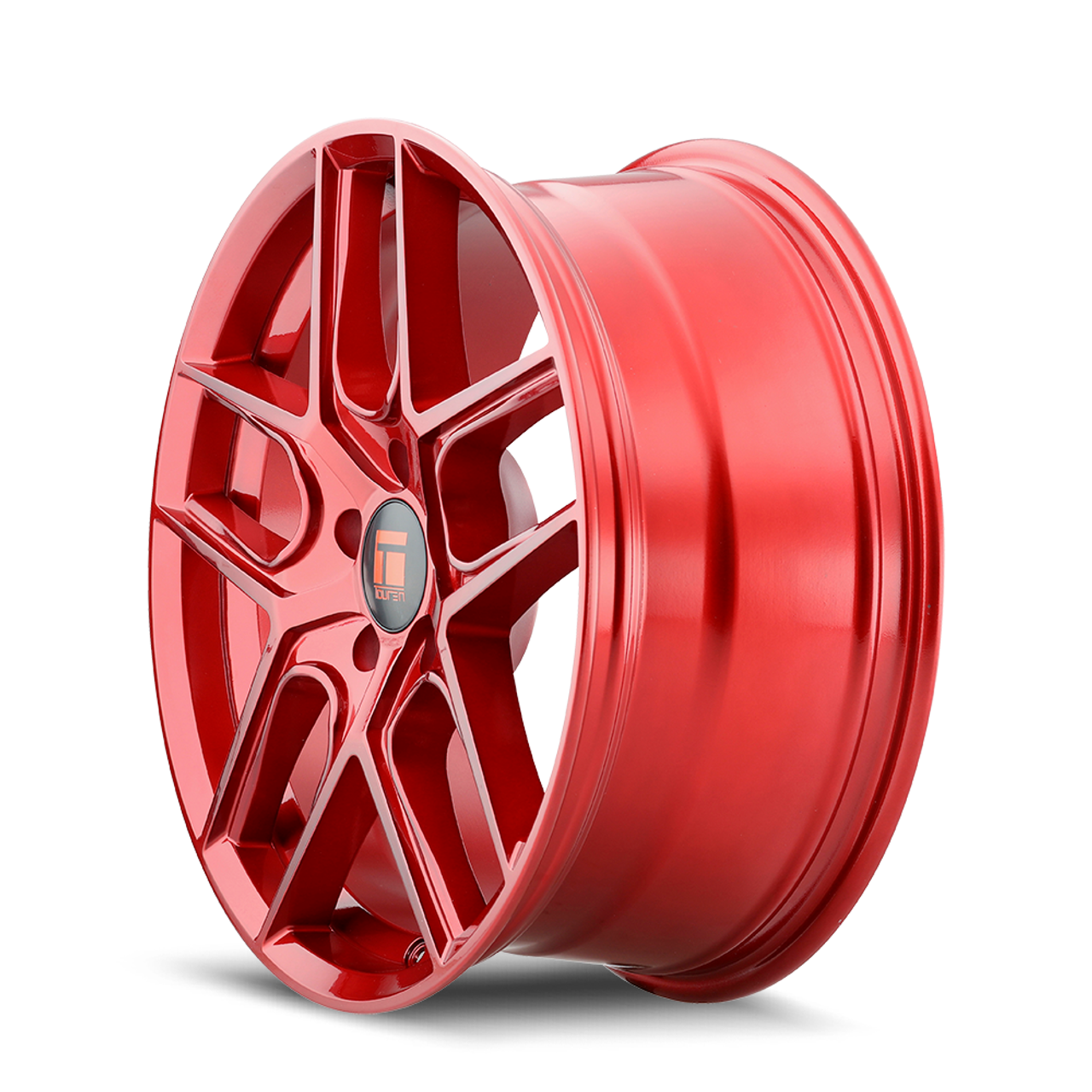 Set 4 17" Touren Tr79 17x8 CRimsson Candy Red 5x4.5 Wheels 35mm Rims