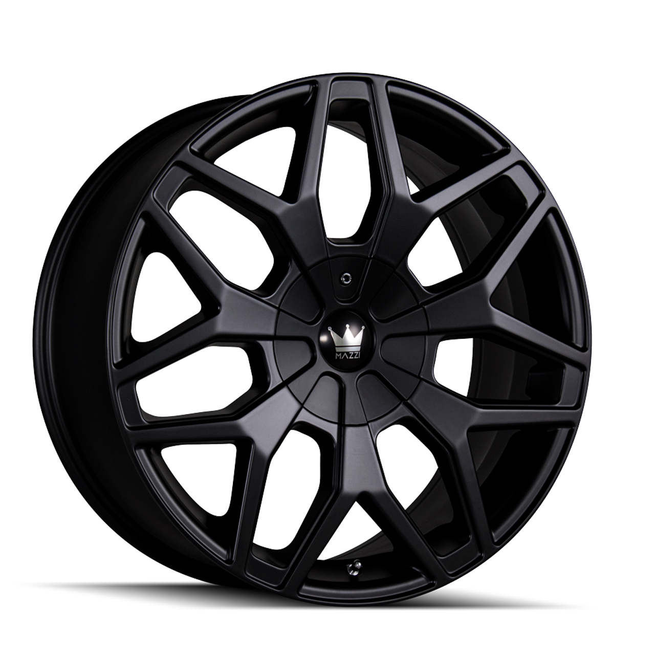 Set 4 22" Mazzi Profile 22x9.5 Matte Black 6x135 6x5.5 Wheels 30mm Truck Rims