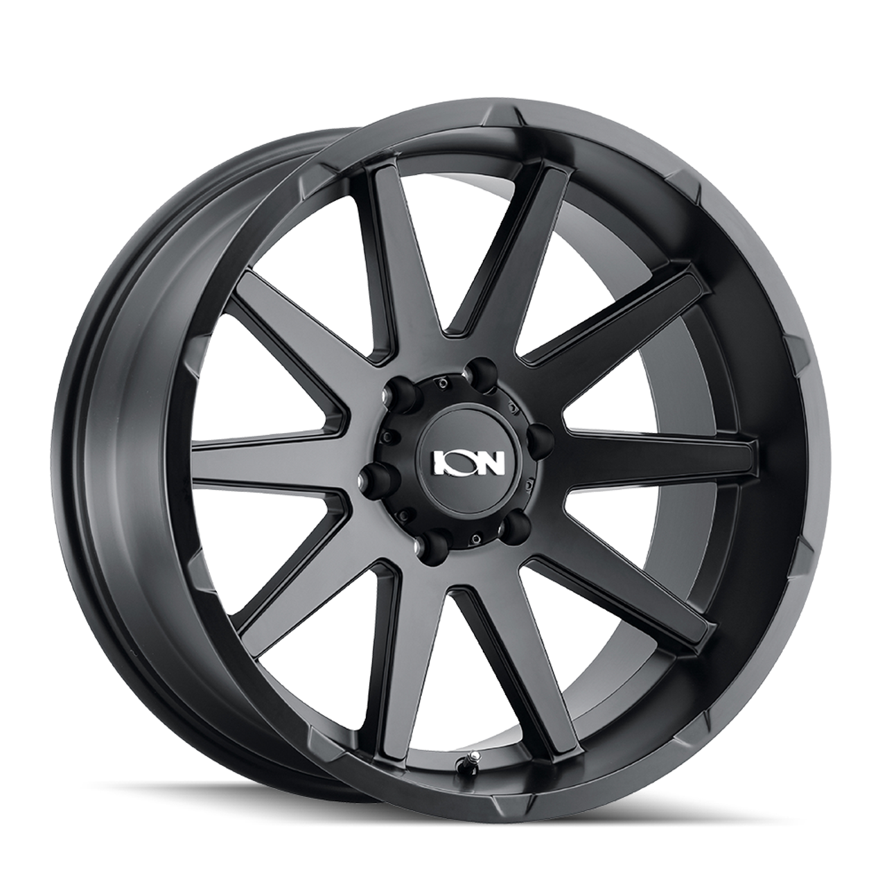 Set 4 17" Ion 143 17x9 Matte Black 6x5.5 Wheels -12mm Lifted Truck Rims