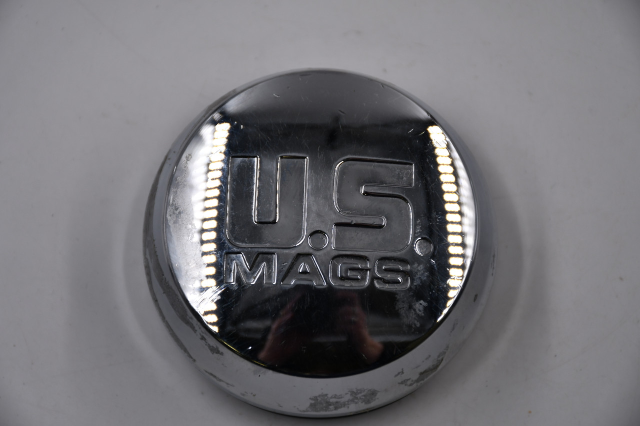 U.S. MAGS Chrome Metal Wheel Center Cap Hub Cap 1014-09-06P 3.1235" Push In