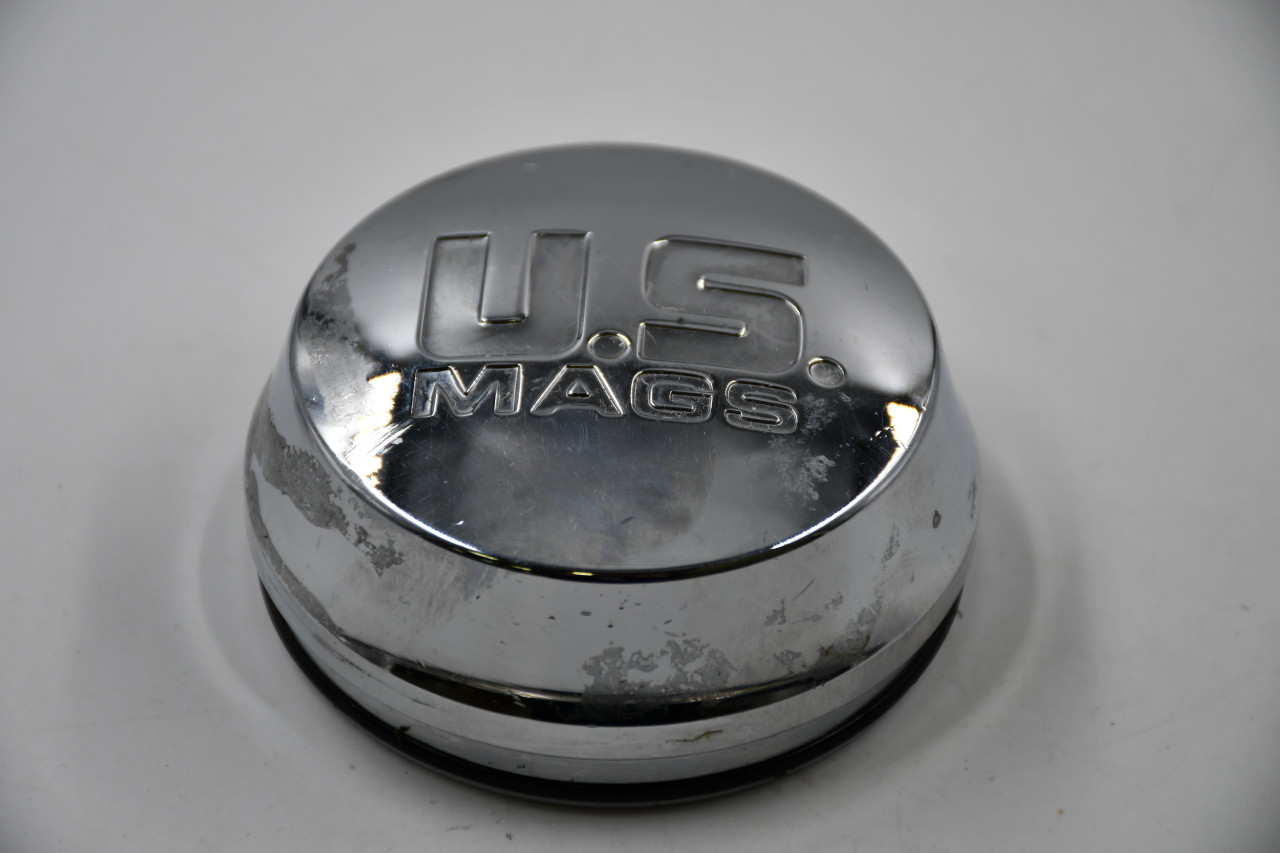 U.S. MAGS Chrome Metal Wheel Center Cap Hub Cap 1014-09-06P 3.1235" Push In