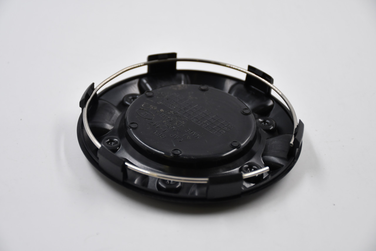 Fuel Off Road Matte Black w/ Chrome Logo & Textured Chrome Lettering Wheel Center Cap Hub Cap M-477(MB) 4.25" Snap On