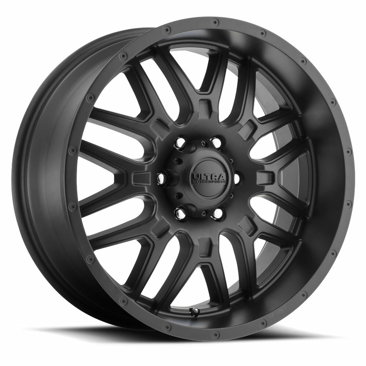 17" Ultra 203SB Hunter 17x9 6x135 Satin Black Satin Clear-Coat Wheel 18mm Rim