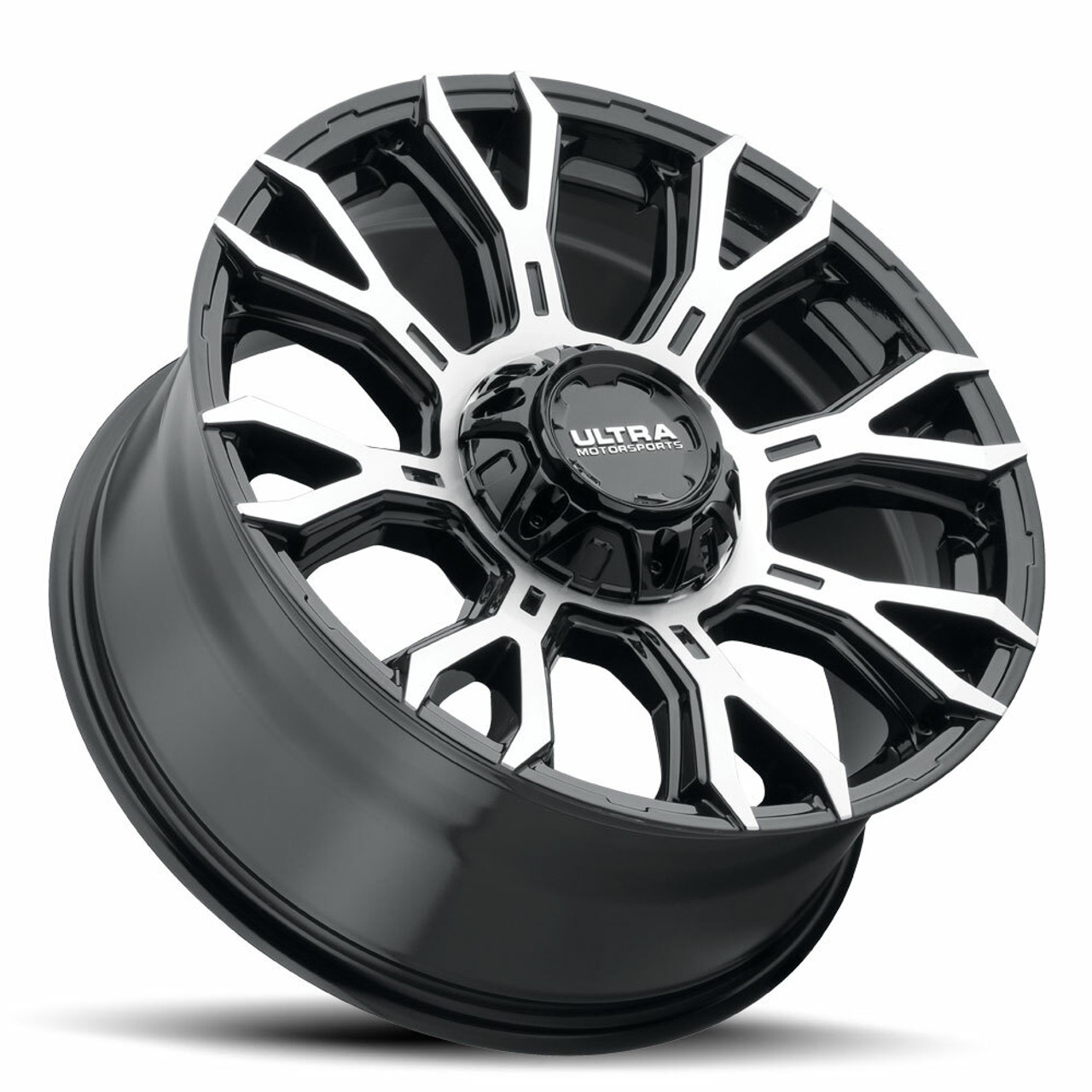 20" Ultra 123U Scorpion 20x9 6x135/5.5 Gloss Black Diamond Cut Face Wheel 18mm