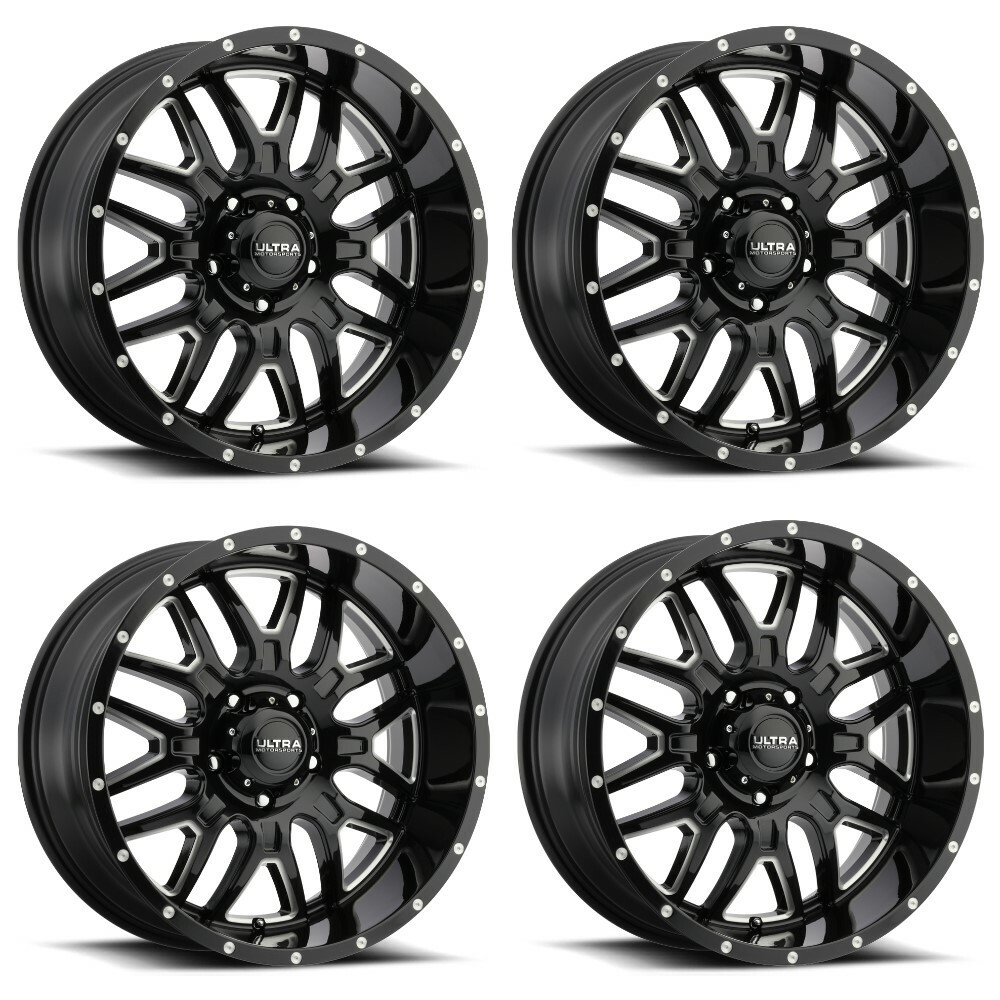 Set 4 20" Ultra 203BM Hunter  20x9 Wheels 5x5.50 -12mm