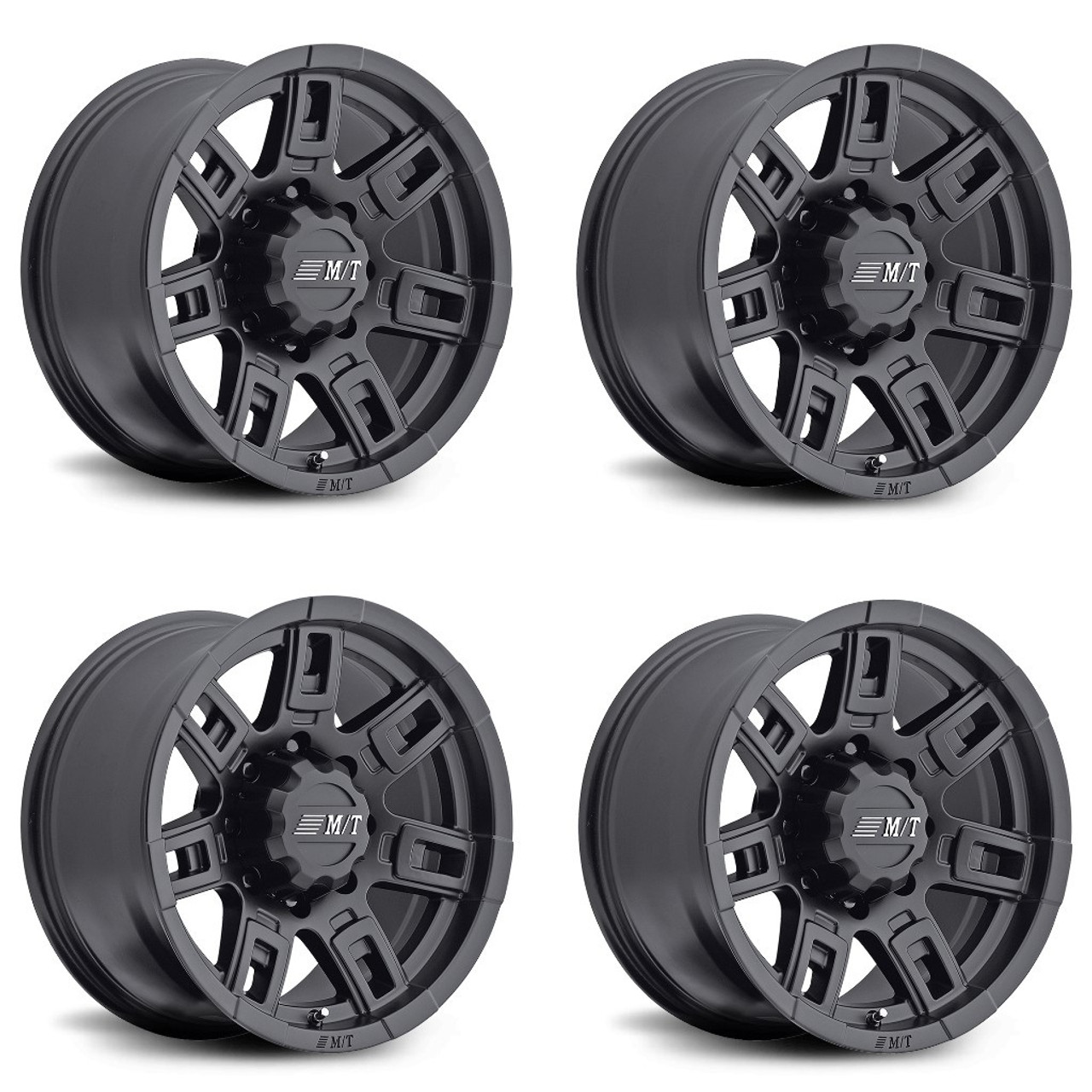 Set 4 22" Mickey Thompson Sidebiter II  22x12 Wheels 8x180 -32mm