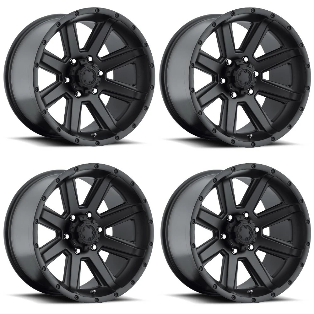 Set 4 16" Ultra 195SB Crusher  16x8 Wheels 6x5.50 +10mm