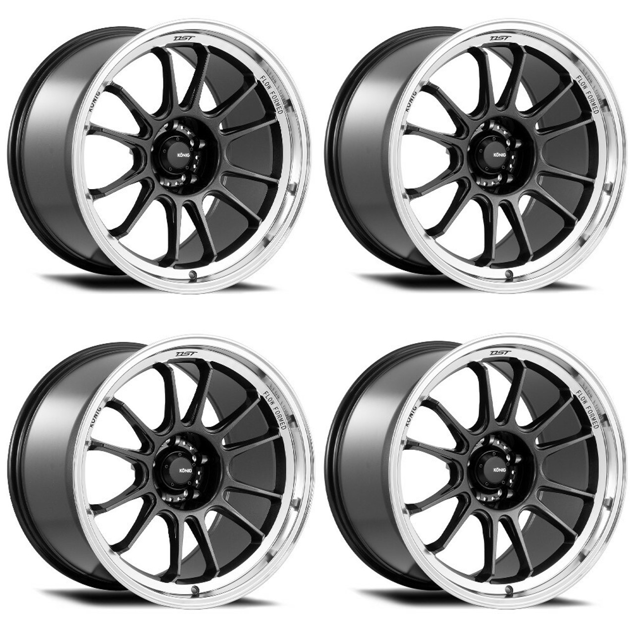 Set 4 16" Konig 47MC Hypergram  16x8 Wheels 4x100 +38mm