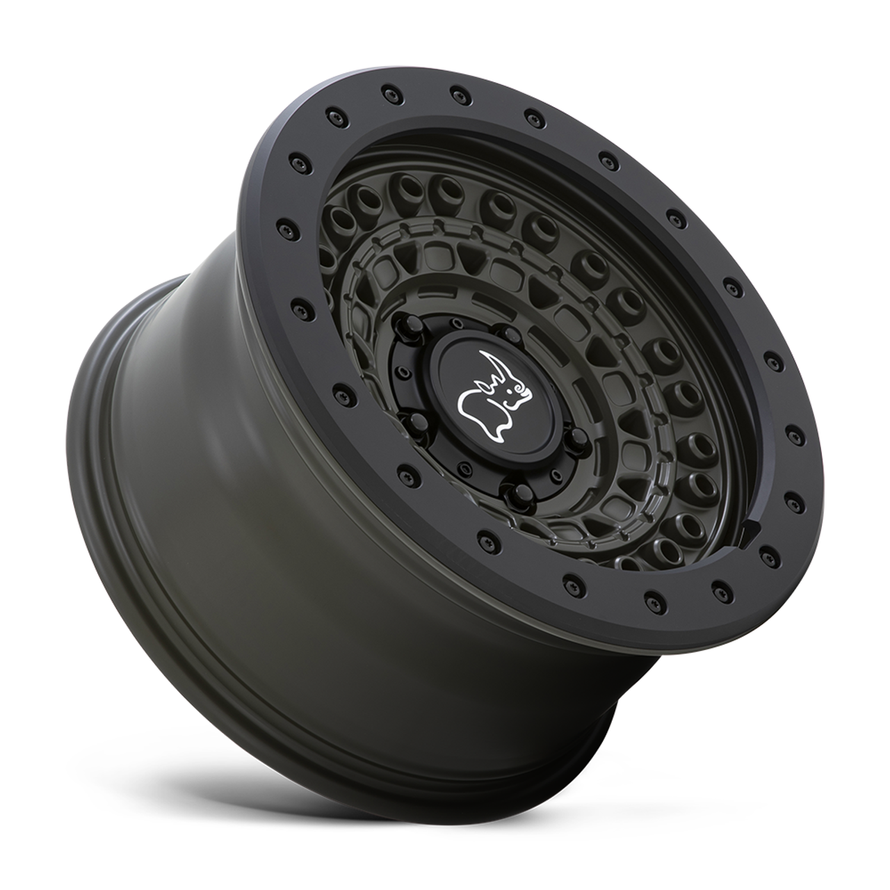 Black Rhino Barricade 18x9 6x5.5 Olive Drab Green Black Rock Guard Wheel 18" 0mm