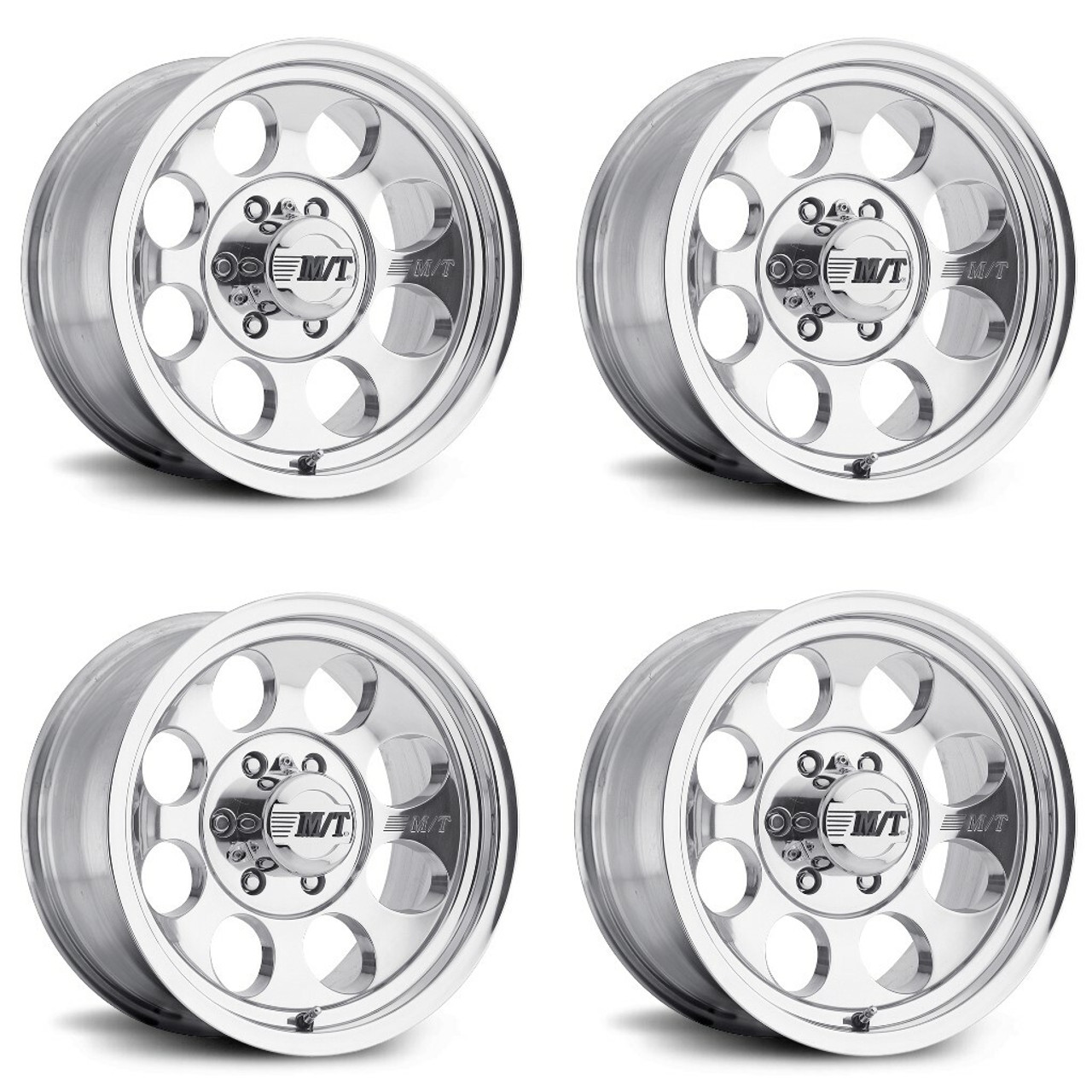 Set 4 15" Mickey Thompson Classic III Polished  15x8 Wheels 6x5.50 -22mm