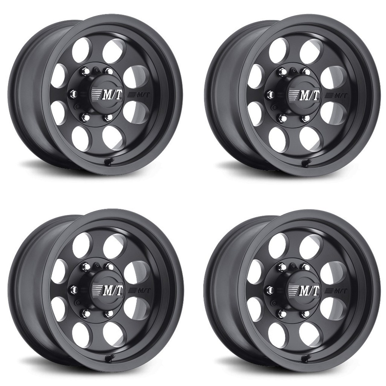 Set 4 17" Mickey Thompson Classic III Black  17x9 Wheels 6x5.50 -12mm