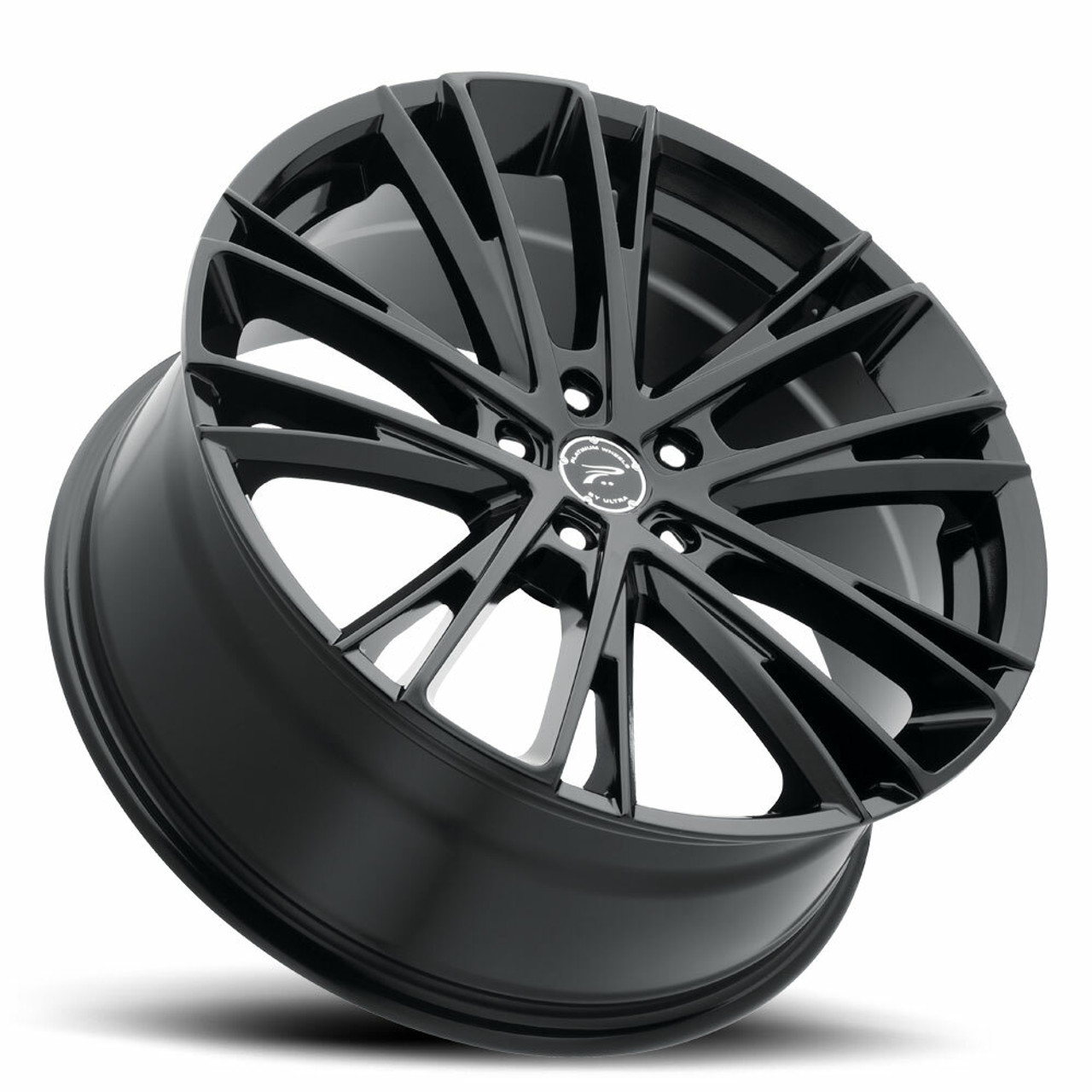 20" Platinum 458BK Prophecy 20x8.5 5x4.5 Gloss Black Clear-Coat Wheel 40mm Rim