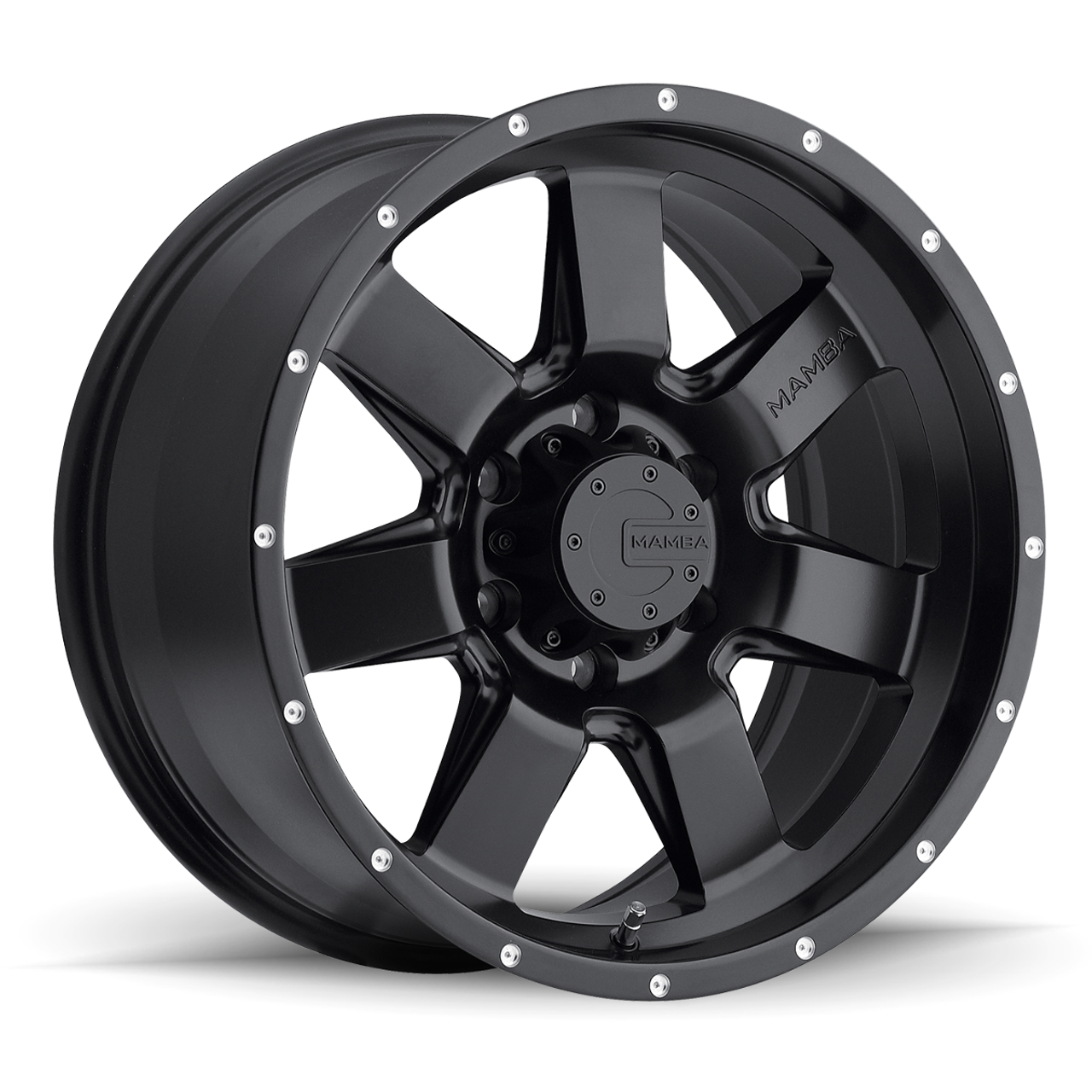 18" Mamba 586B M14 18x9 6x5.5 Matte Black Wheel -12mm For Chevy GMC Cadillac Rim