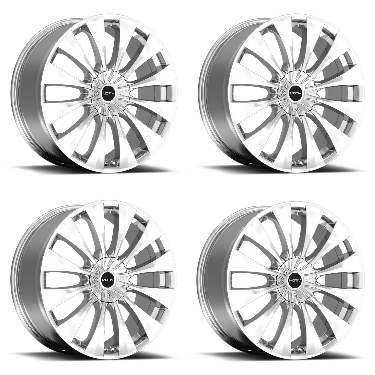 Set 4 17" Motiv 436C  17x7.5 Wheels 5x108 5x4.50 +42mm