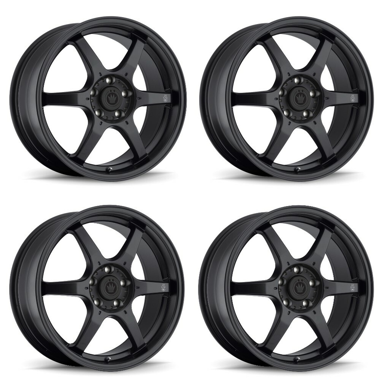 Set 4 18" Konig 30B Backbone  18x8 Wheels 5x4.50 +45mm