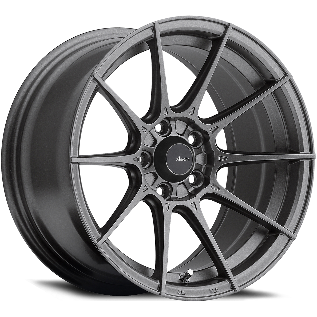 Set 4 15" Advanti Racing 79G Storm S1  15x9 Matte Grey Wheels 4x100 +35mm