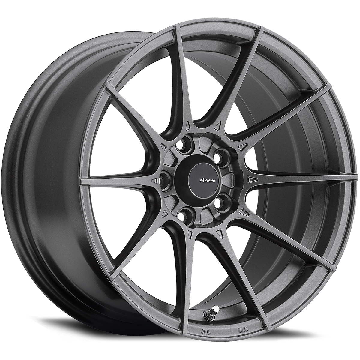 Set 4 15" Advanti Racing 79G Storm S1  15x8 Matte Grey Wheels 4x100 Rims +25mm