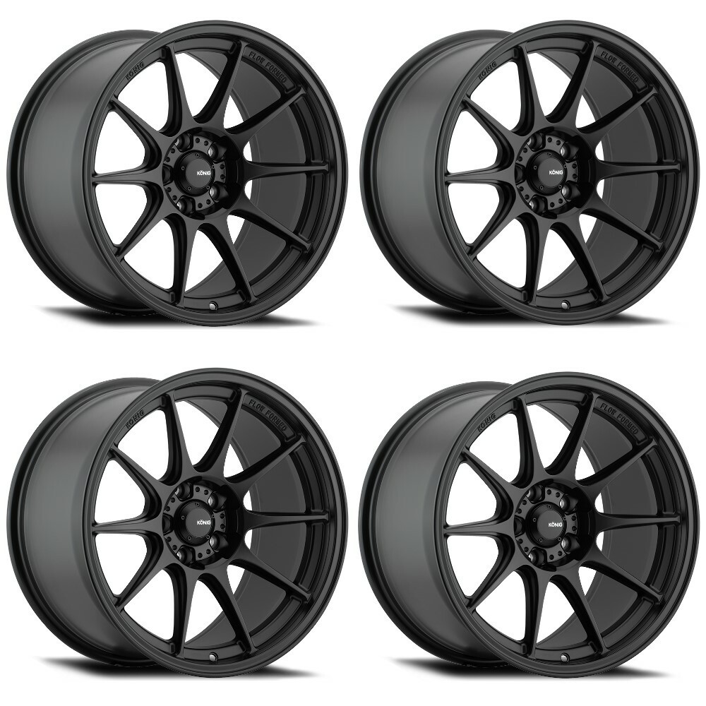 Set 4 19" Konig 57B Dekagram 19x10.5 Wheels 5x4.5 23mm Rims 57B-DK09514235