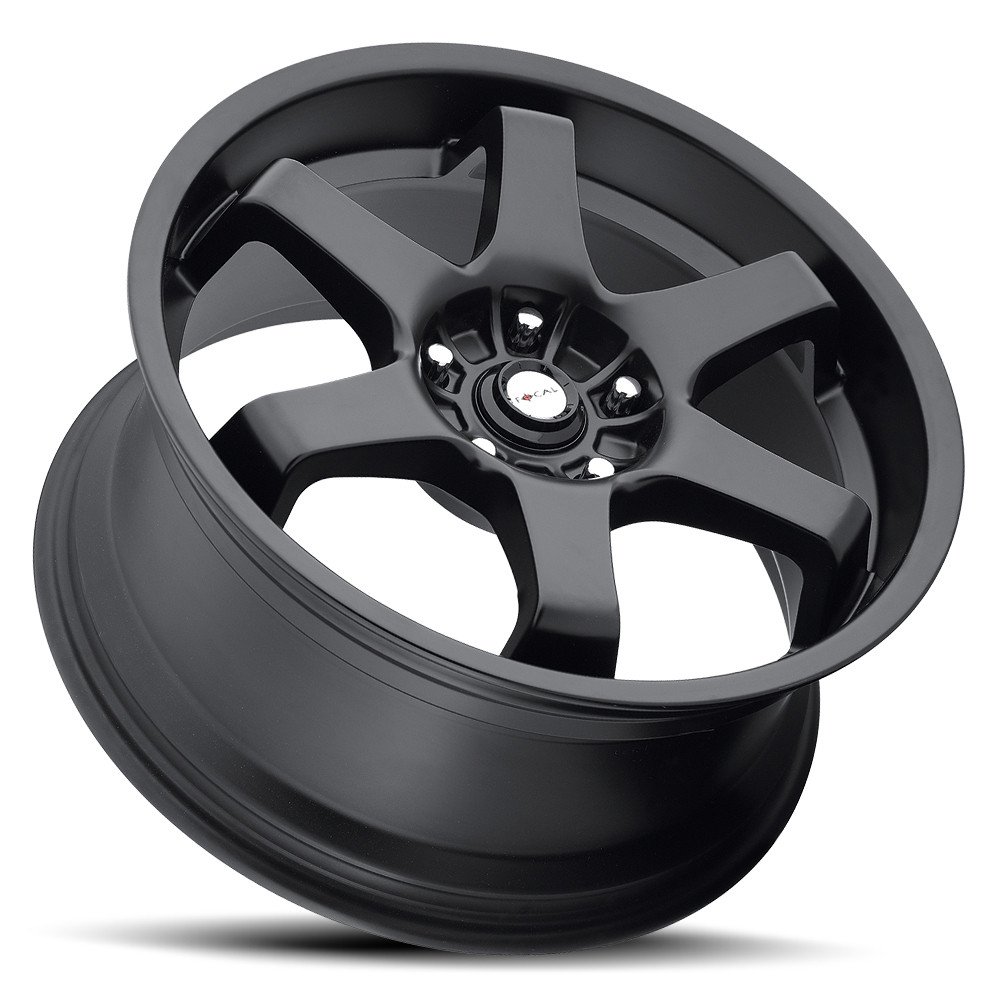 Set 4 17" Focal 421B X Satin Black 17x7.5 Wheels 5x100 5x4.5 48mm Rims