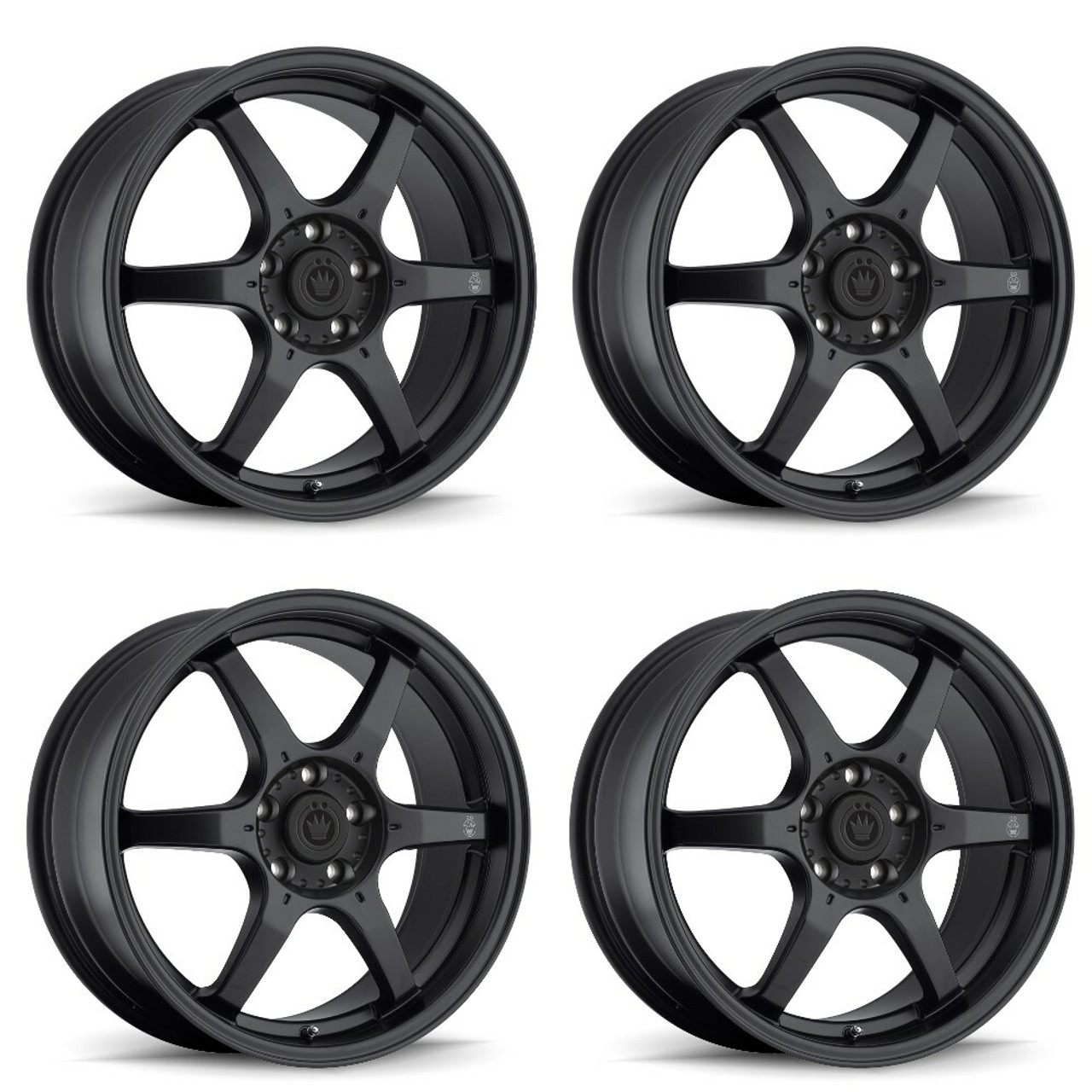 Set 4 16" Konig 30B Backbone 16x7 Wheels 4x100 40mm Rims 30B-BC67100405
