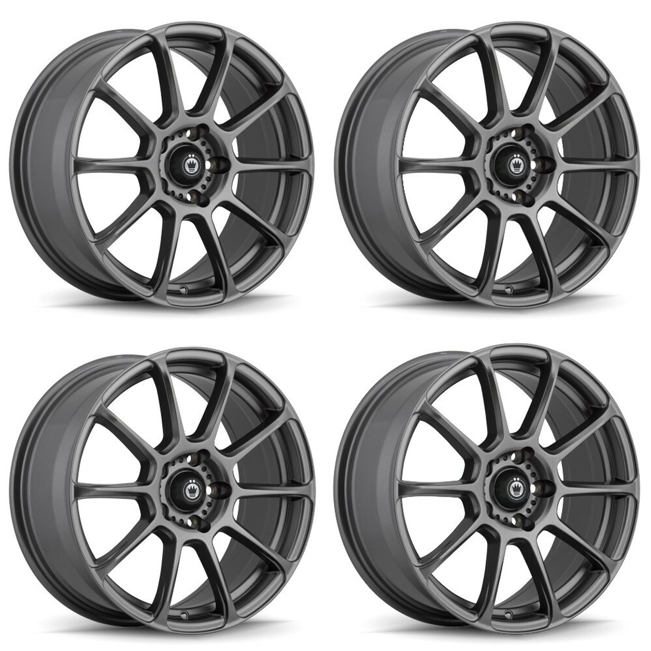 Set 4 17" Konig 41MG Runlite  17x7.5 Wheels 4x100 +45mm