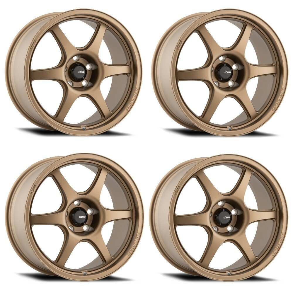 Set 4 17" Konig 106BZ Hexaform  17x8 Wheels 5x100 +40mm