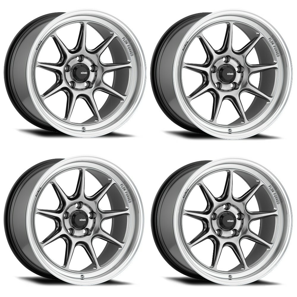Set 4 17" Konig 105M Countergram  17x8 Wheels 4x100 +45mm