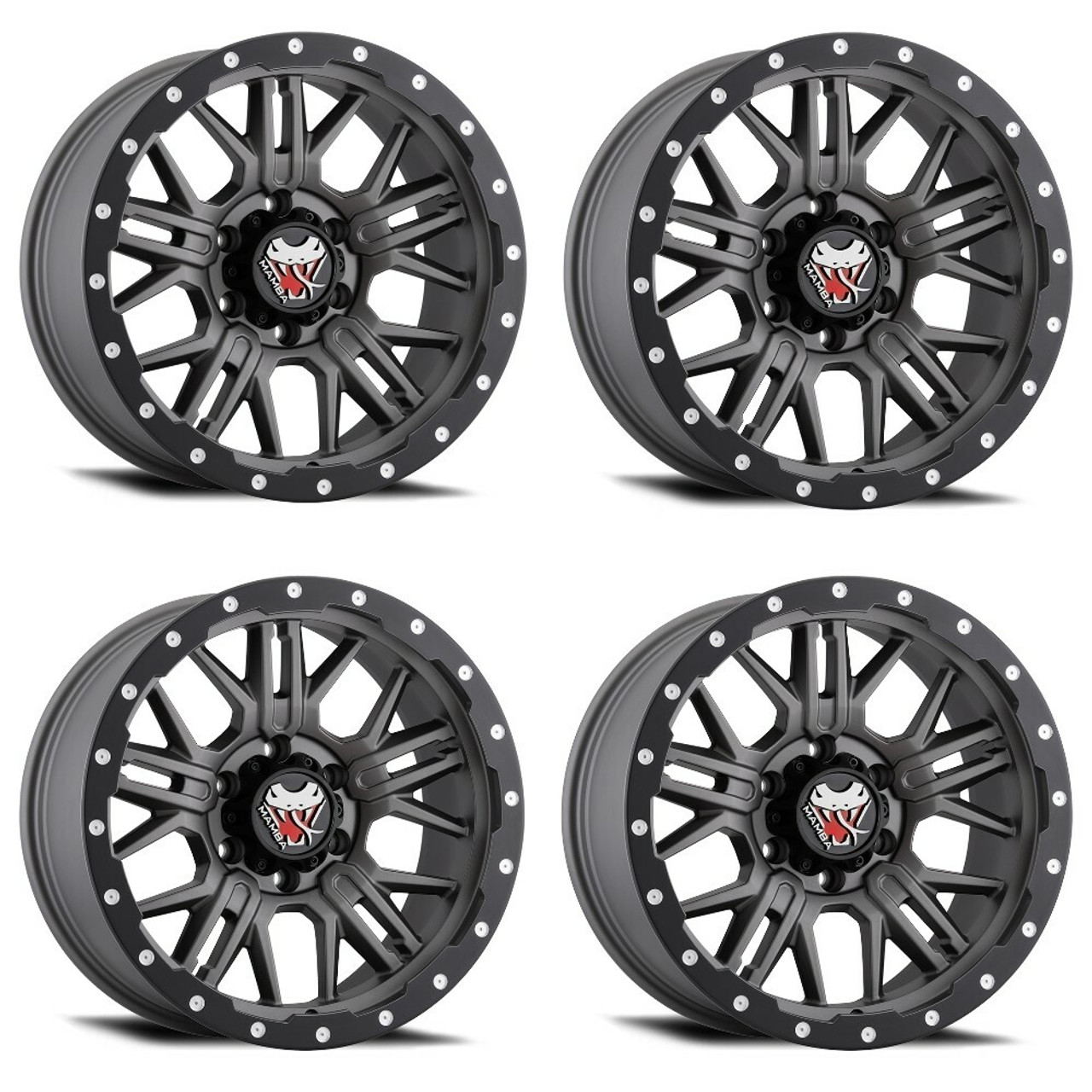 Set 4 18" Mamba 597MG M25  18x9 Wheels 5x5.50 +12mm