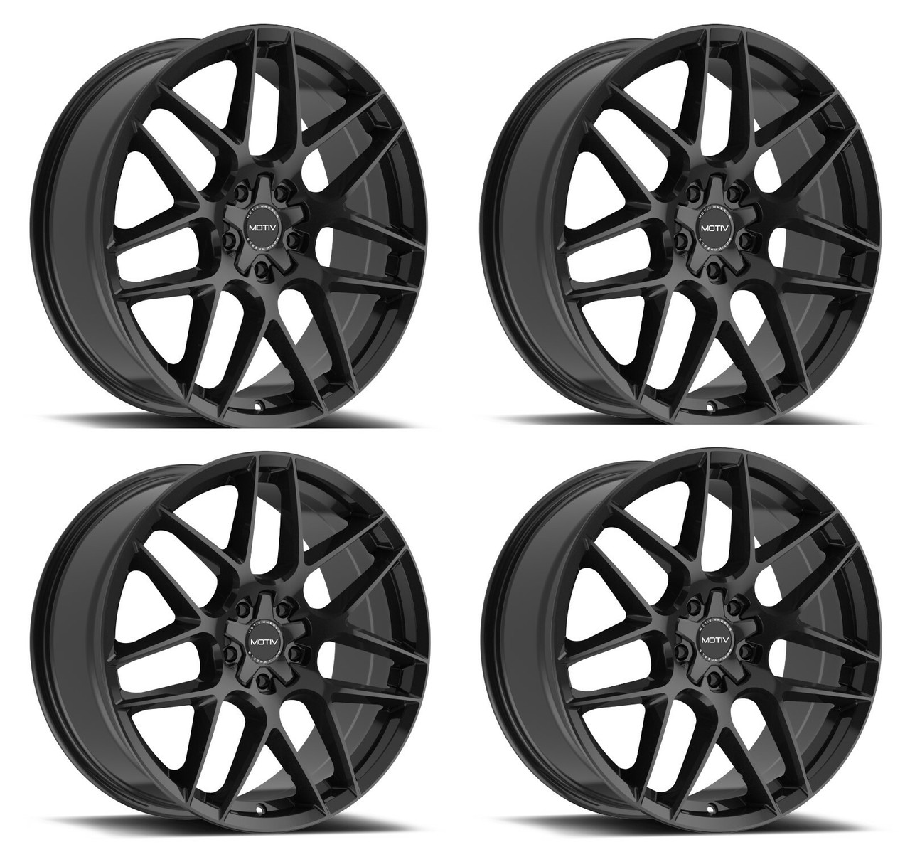 Set 4 20" Motiv 435B Foil  20x8.5 Wheels 5x115 5x120 +20mm