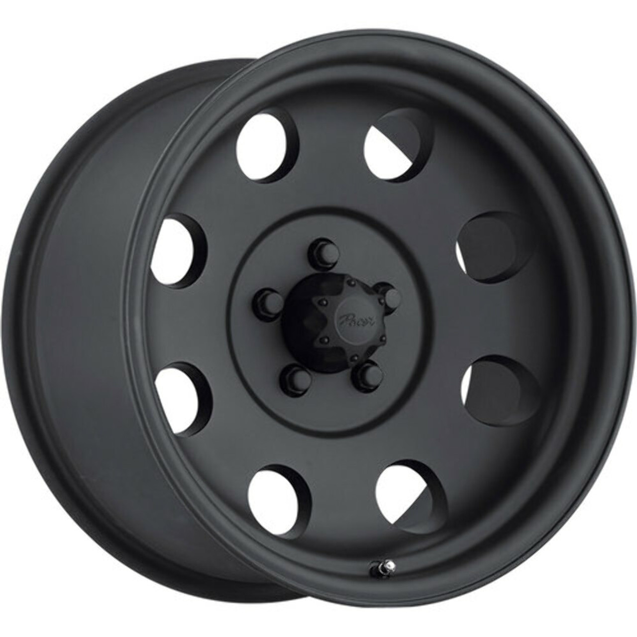 16" Pacer 164B LT Mod Black 16x8 8x6.5 Matte Black Wheel -6mm Truck Truck Rim