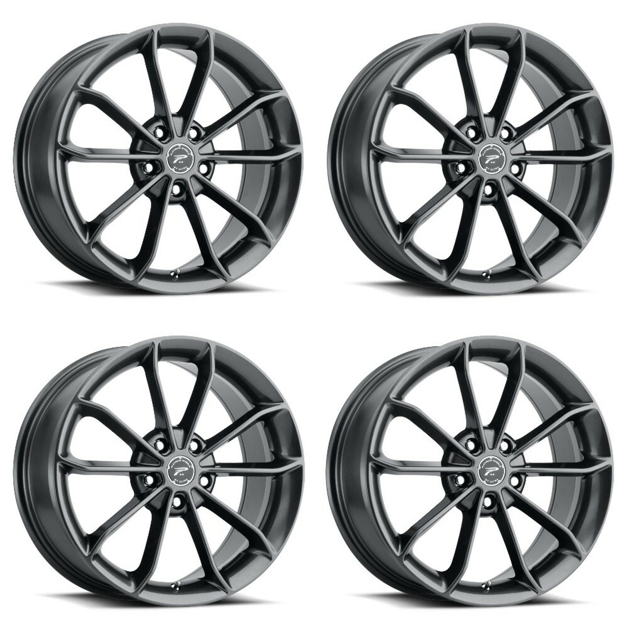 Set 4 16" Platinum 457GN Revelation  16x7 Wheels 5x120 +40mm