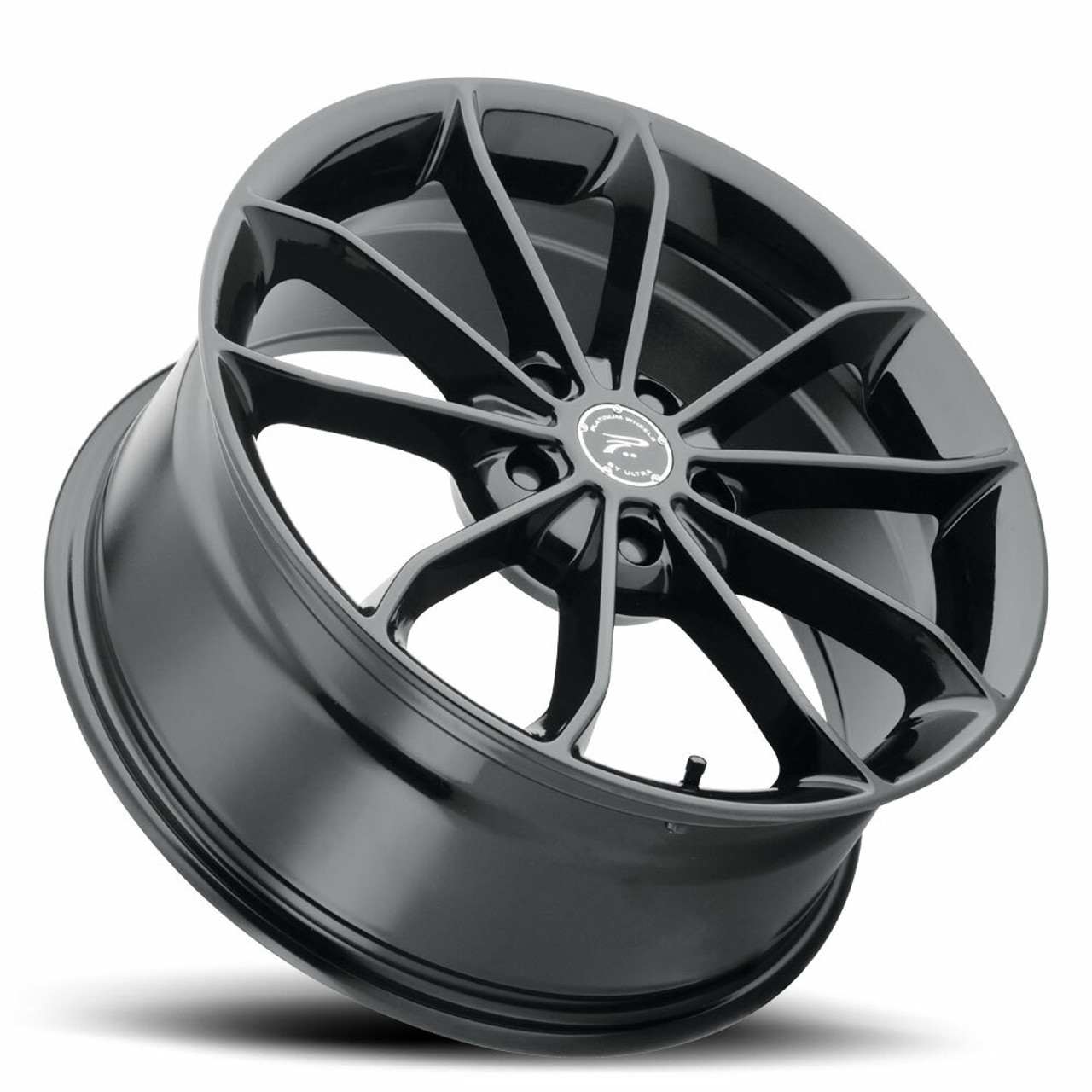 Set 4 17" Platinum 457BK Revelation  17x8 Wheels 5x4.50 +42mm