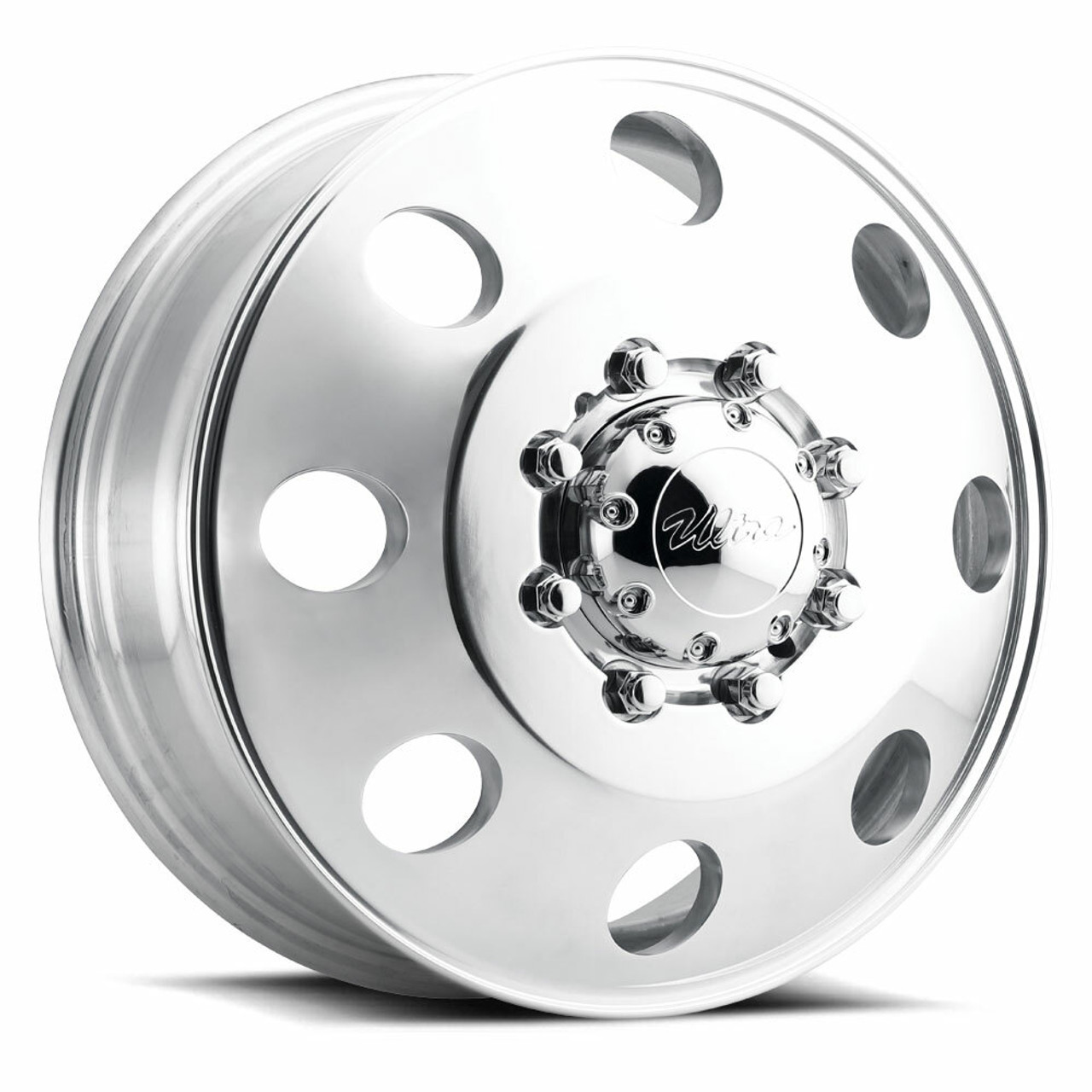 17" Ultra 02P Modular Dually 17x6.5 8x6.5 Polished Wheel 134mm Front Rim