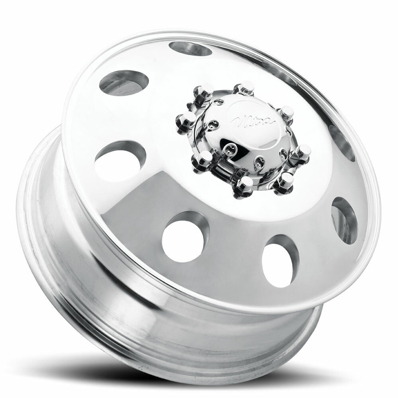 17" Ultra 02P Modular Dually 17x6.5 8x6.5 Polished Wheel 134mm Front Rim