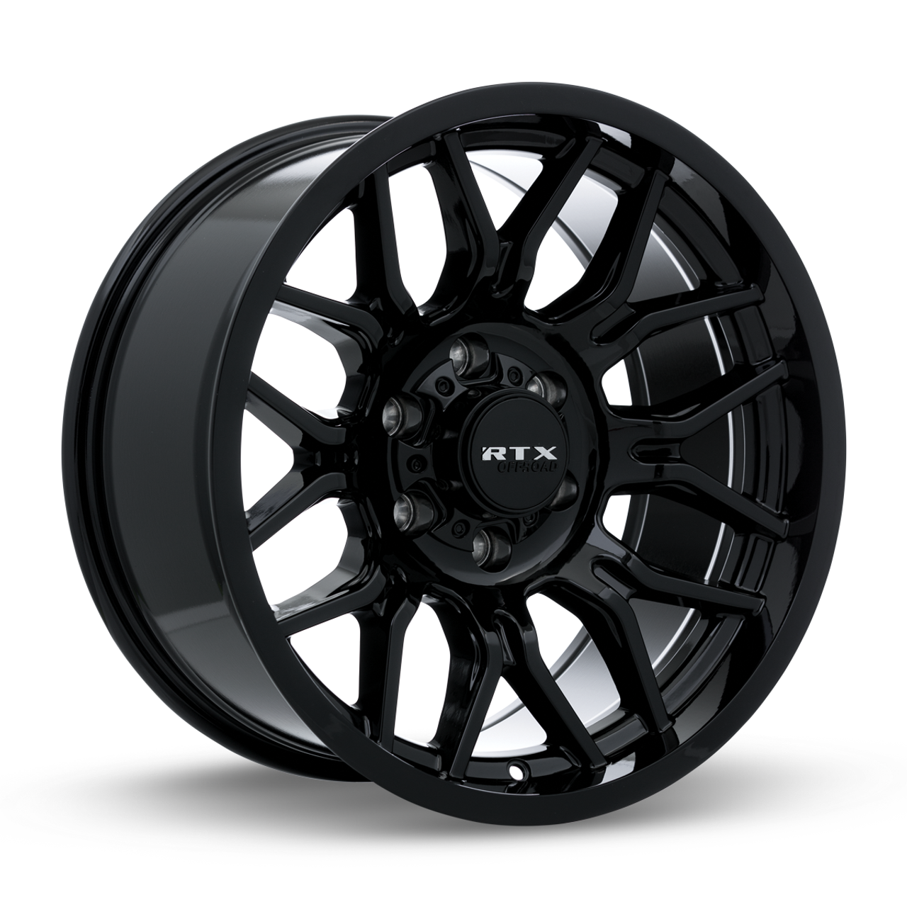 Set 4 20" RTX Claw Gloss Black Wheels 20x10 8x170 -18mm Lifted Truck Rims