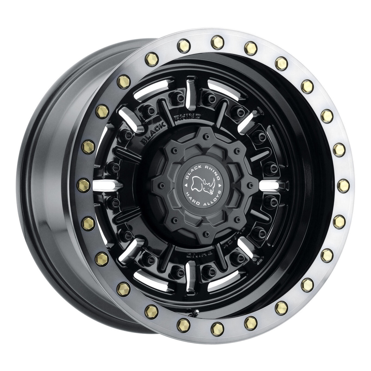 Black Rhino Abrams 18x9.5 8x170 Gun Black Machined Dark Tint Wheel 18" -18mm