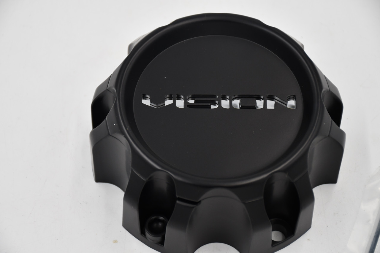 Vision 353 Turbine matte black 6 lug center cap C353MB-6V 5.25 inch