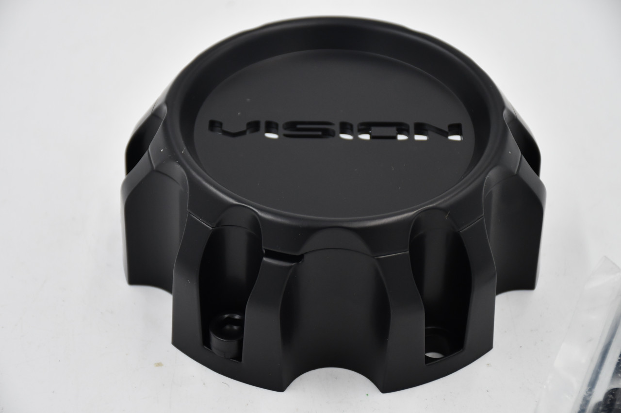 Vision Wheel 353 Turbine C353MB-6V Matte Black Center Cap 6 Lug Fit 6x5.5 6x135