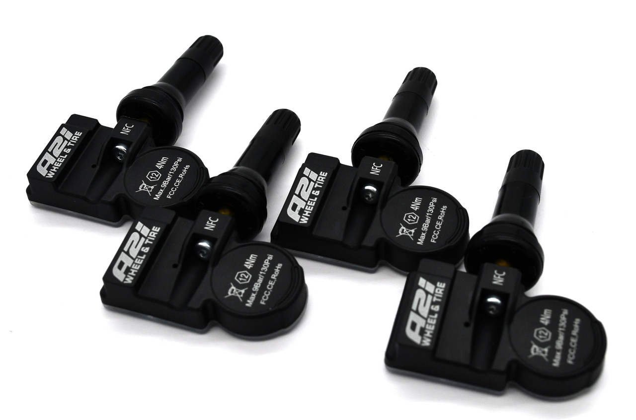 Set 4 TPMS Tire Pressure Sensors 315Mhz Rubber fits 08-09 Mitsubishi Heavy Duty
