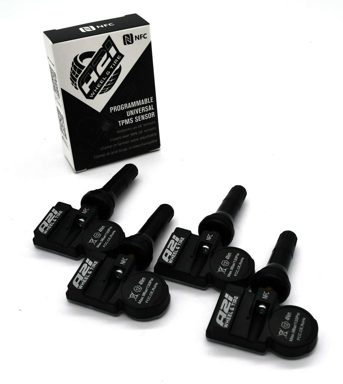 Set 4 TPMS Tire Pressure Sensors 315Mhz Rubber fits 09-14 Kia Sedona