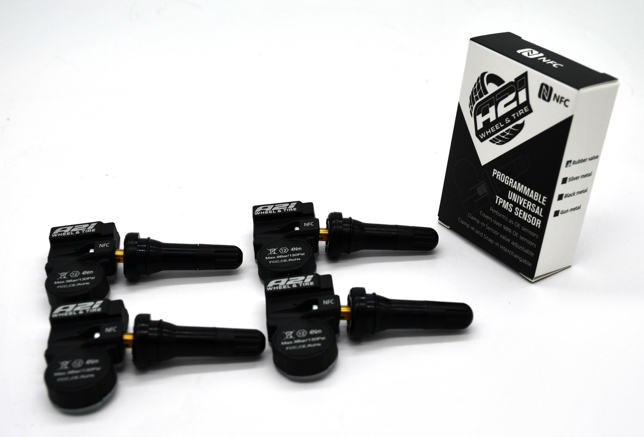 Set 4 TPMS Tire Pressure Sensors 315Mhz Rubber fits 09-14 Kia Sedona