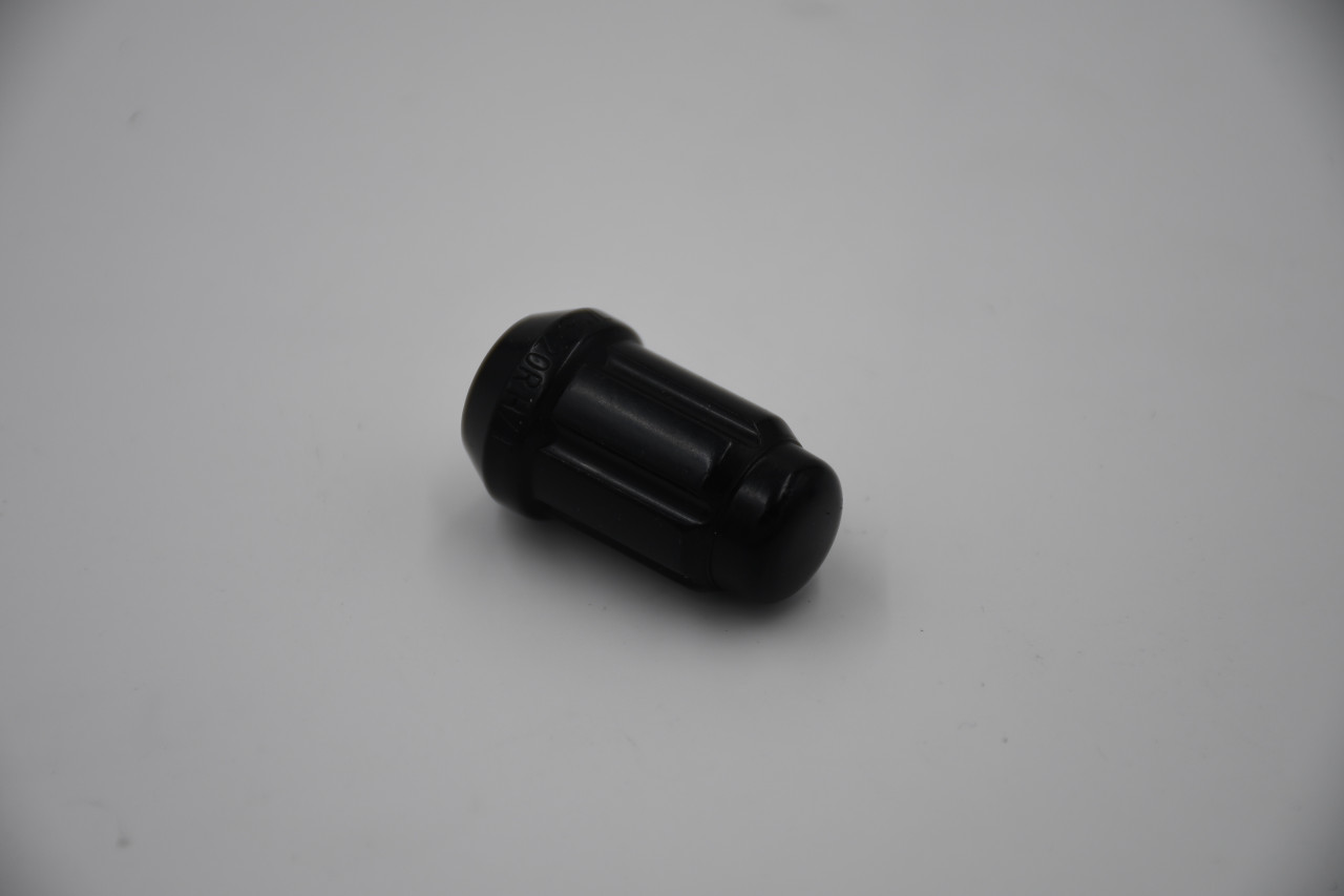 12mm x 1.5 Spline Black Lug Nut 6 Point Conical Seat M12x1.5