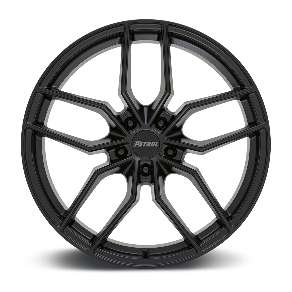 Set 4 19" Petrol P5C 19x8 5x120 35mm Matte Black Wheels Sedan Coupe SUV Rims